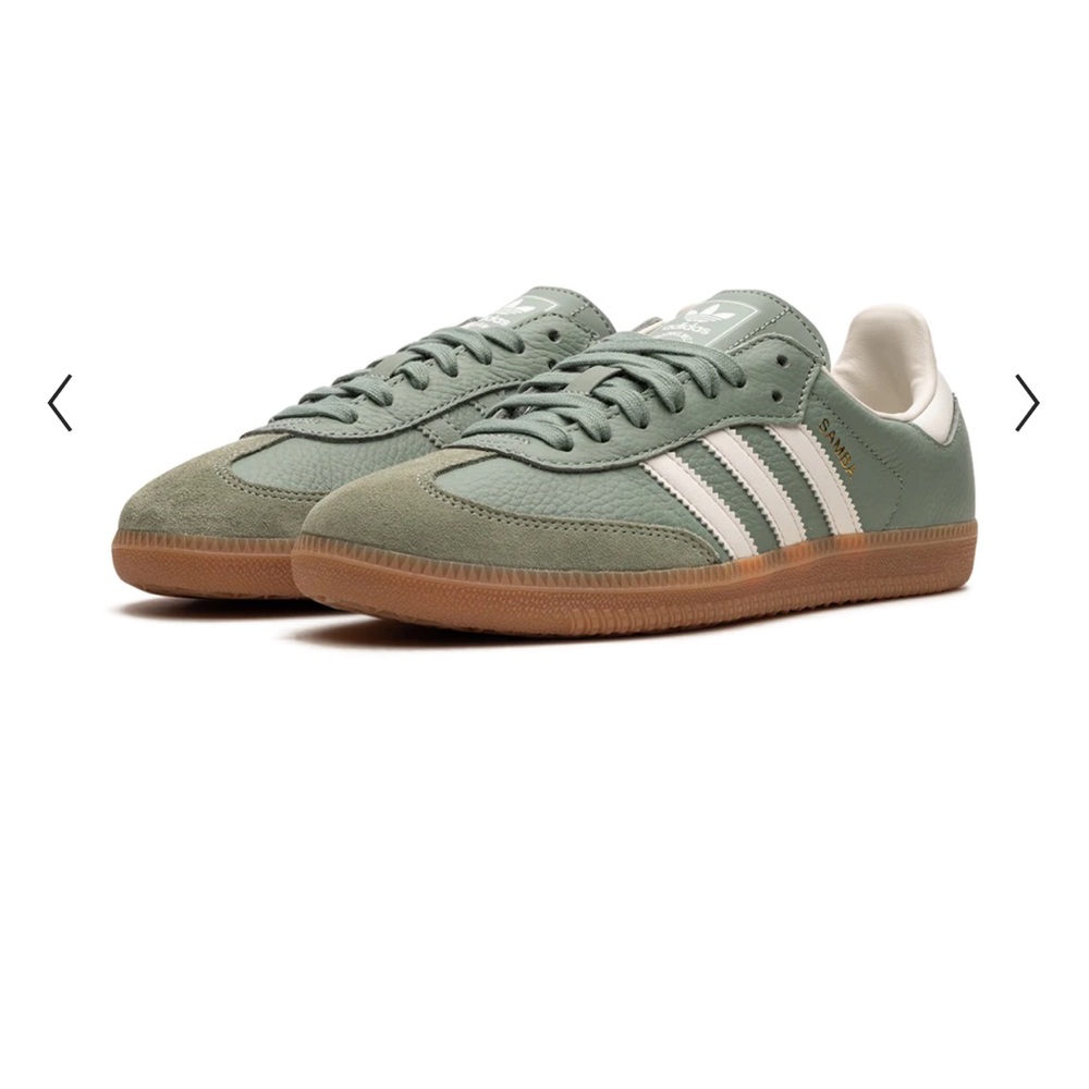 Silver green and white sambas